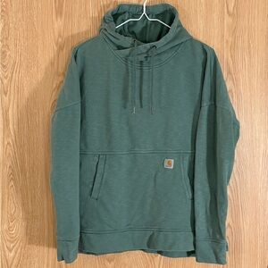 Carhartt Green Relaxed Fit Logo Hoodie Sweatshirt